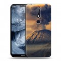 Дизайнерский пластиковый чехол для Nokia 6.1 Plus вулкан