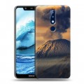 Дизайнерский пластиковый чехол для Nokia 5.1 Plus вулкан