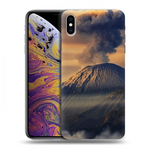 Дизайнерский силиконовый чехол для Iphone Xs Max вулкан