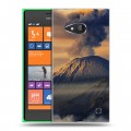 Дизайнерский пластиковый чехол для Nokia Lumia 730/735 вулкан