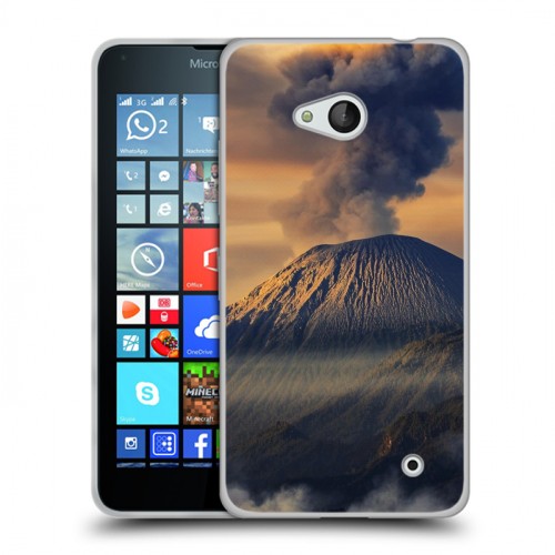 Дизайнерский пластиковый чехол для Microsoft Lumia 640 вулкан