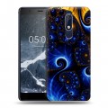 Дизайнерский пластиковый чехол для Nokia 5.1 Абстракции Фрактал