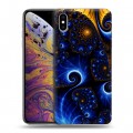 Дизайнерский силиконовый чехол для Iphone Xs Max Абстракции Фрактал