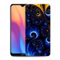 Дизайнерский силиконовый с усиленными углами чехол для Xiaomi RedMi 8A Абстракции Фрактал