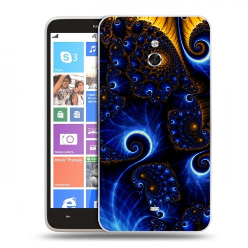 Дизайнерский пластиковый чехол для Nokia Lumia 1320 Абстракции Фрактал