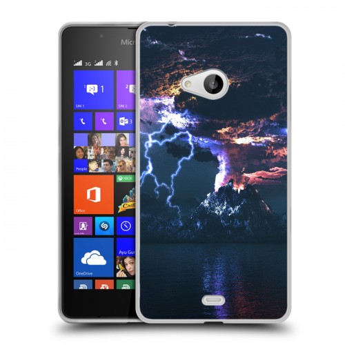 Дизайнерский пластиковый чехол для Microsoft Lumia 540 вулкан