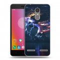 Дизайнерский пластиковый чехол для Lenovo K6 вулкан