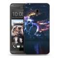 Дизайнерский пластиковый чехол для HTC Desire 700 вулкан