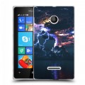 Дизайнерский пластиковый чехол для Microsoft Lumia 435 вулкан