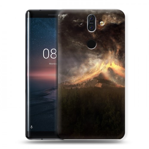 Дизайнерский силиконовый чехол для Nokia 8 Sirocco вулкан