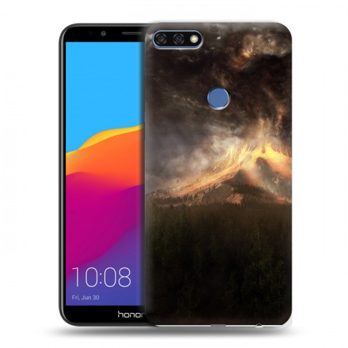 Дизайнерский пластиковый чехол для Huawei Honor 7C Pro вулкан