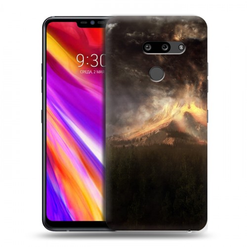 Дизайнерский пластиковый чехол для LG G8 ThinQ вулкан