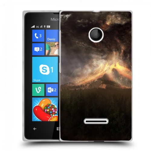 Дизайнерский пластиковый чехол для Microsoft Lumia 435 вулкан