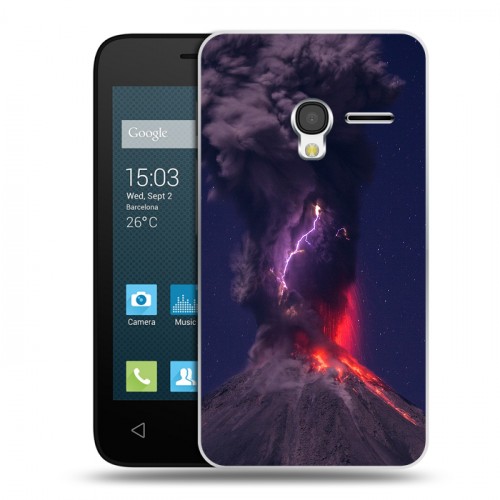 Дизайнерский пластиковый чехол для Alcatel One Touch Pixi 3 (4.0) вулкан