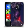 Дизайнерский силиконовый чехол для Nokia Lumia 620 вулкан