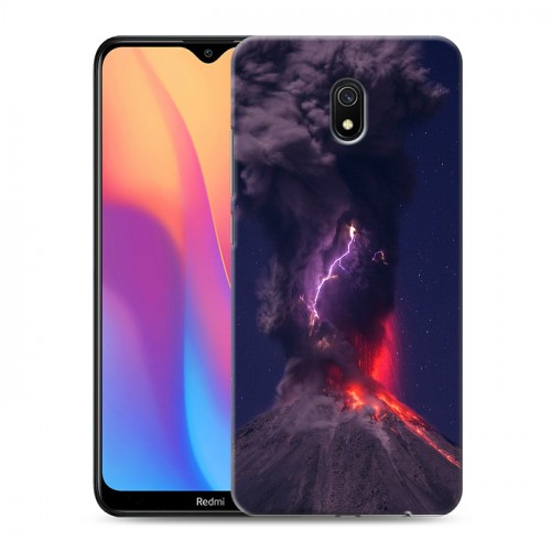 Дизайнерский силиконовый с усиленными углами чехол для Xiaomi RedMi 8A вулкан