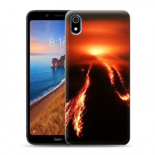 Дизайнерский силиконовый чехол для Xiaomi RedMi 7A вулкан