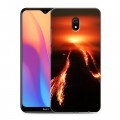 Дизайнерский силиконовый с усиленными углами чехол для Xiaomi RedMi 8A вулкан