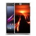 Дизайнерский пластиковый чехол для Sony Xperia Z Ultra  вулкан