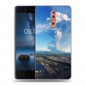 Дизайнерский пластиковый чехол для Nokia 8 вулкан