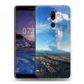 Дизайнерский пластиковый чехол для Nokia 7 Plus вулкан