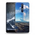 Дизайнерский пластиковый чехол для Nokia 5.1 вулкан