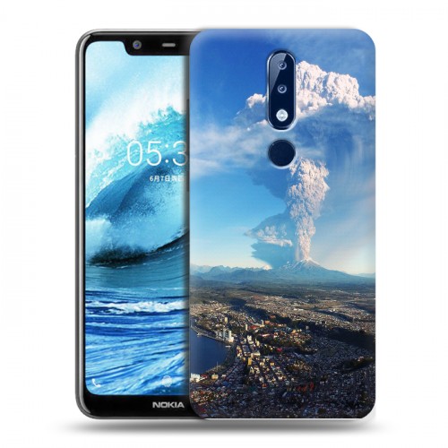 Дизайнерский силиконовый чехол для Nokia 5.1 Plus вулкан