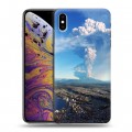 Дизайнерский силиконовый чехол для Iphone Xs Max вулкан