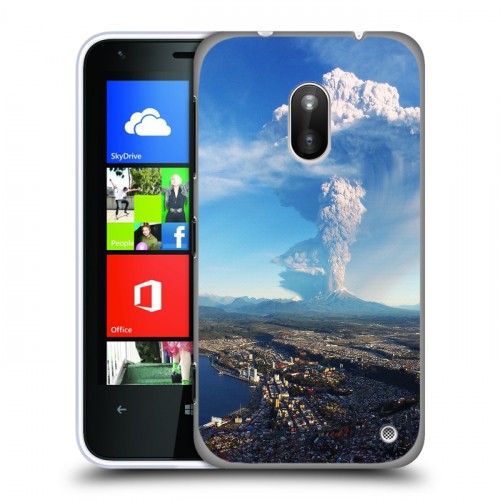 Дизайнерский пластиковый чехол для Nokia Lumia 620 вулкан