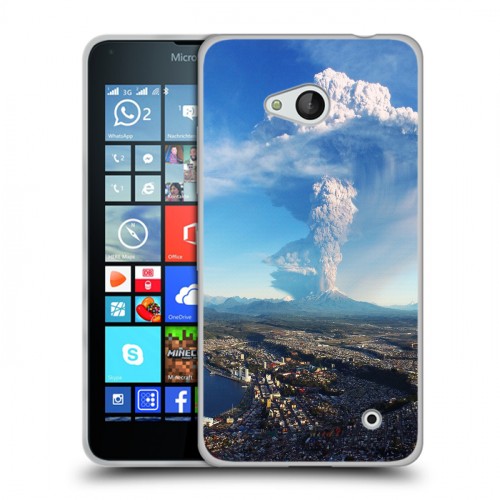 Дизайнерский пластиковый чехол для Microsoft Lumia 640 вулкан