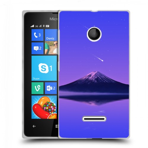 Дизайнерский пластиковый чехол для Microsoft Lumia 435 вулкан