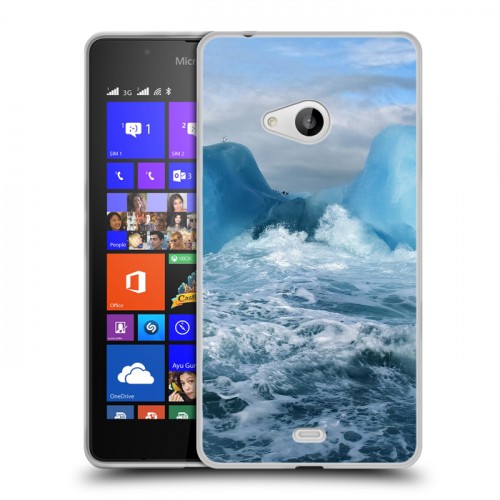 Дизайнерский пластиковый чехол для Microsoft Lumia 540 айсберг