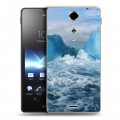 Дизайнерский пластиковый чехол для Sony Xperia TX айсберг