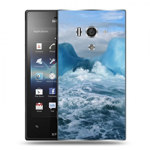 Дизайнерский пластиковый чехол для Sony Xperia acro S айсберг