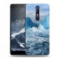 Дизайнерский пластиковый чехол для Nokia 5.1 айсберг