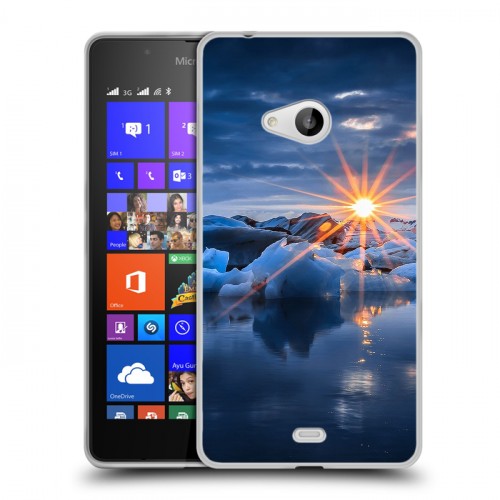 Дизайнерский пластиковый чехол для Microsoft Lumia 540 айсберг