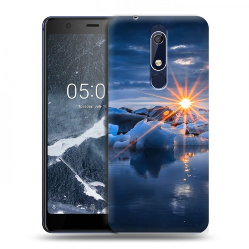 Дизайнерский пластиковый чехол для Nokia 5.1 айсберг