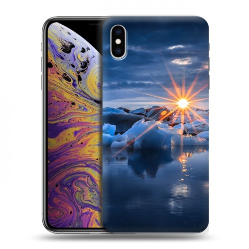 Дизайнерский силиконовый чехол для Iphone Xs Max айсберг