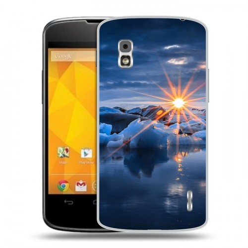 Дизайнерский пластиковый чехол для LG Google Nexus 4 айсберг