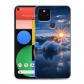 Дизайнерский пластиковый чехол для Google Pixel 5 айсберг