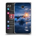 Дизайнерский пластиковый чехол для Nokia X айсберг