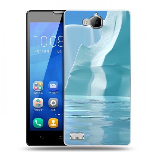 Дизайнерский пластиковый чехол для Huawei Honor 3c айсберг