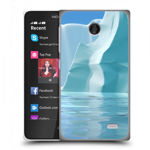 Дизайнерский пластиковый чехол для Nokia X айсберг