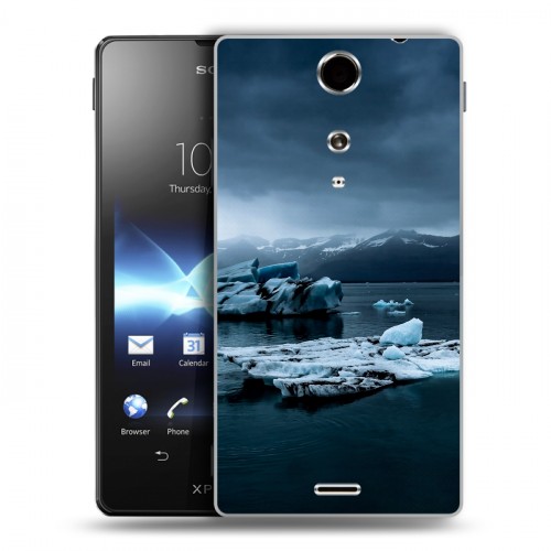 Дизайнерский пластиковый чехол для Sony Xperia TX айсберг