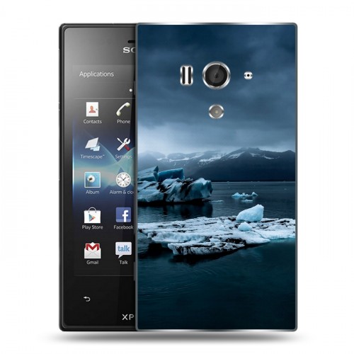 Дизайнерский пластиковый чехол для Sony Xperia acro S айсберг