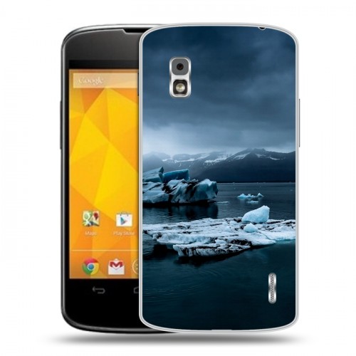 Дизайнерский пластиковый чехол для LG Google Nexus 4 айсберг