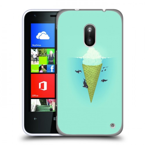 Дизайнерский силиконовый чехол для Nokia Lumia 620 айсберг