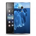 Дизайнерский пластиковый чехол для Sony Xperia acro S айсберг