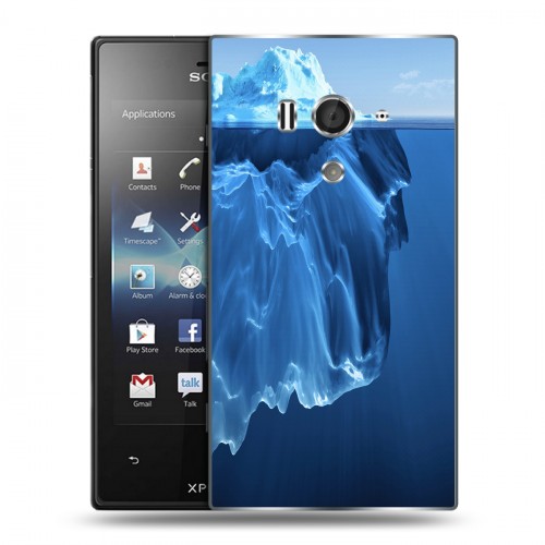 Дизайнерский пластиковый чехол для Sony Xperia acro S айсберг