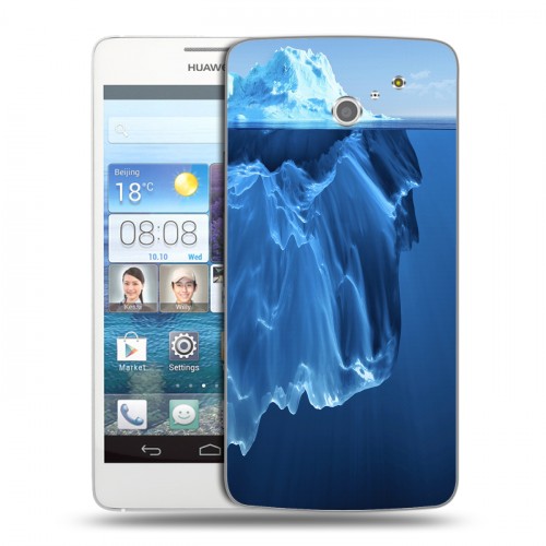 Дизайнерский пластиковый чехол для Huawei Ascend D2 айсберг